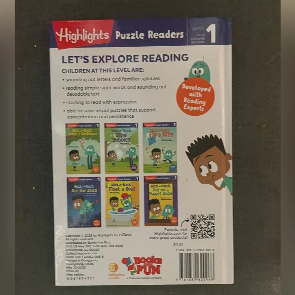 Highlights Nick and Nack Puzzle Reader Collection - Blue and Green Cover